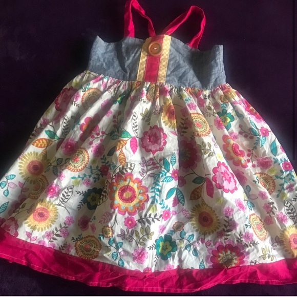 Other - Girls Floral Sundress with Pink Accents NWOT